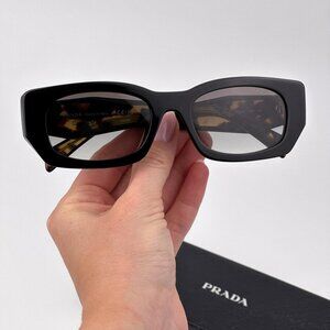 Prada Sunglasses – Black Rectangle Frame Gradient Lenses | Model PRB05S 3890A7